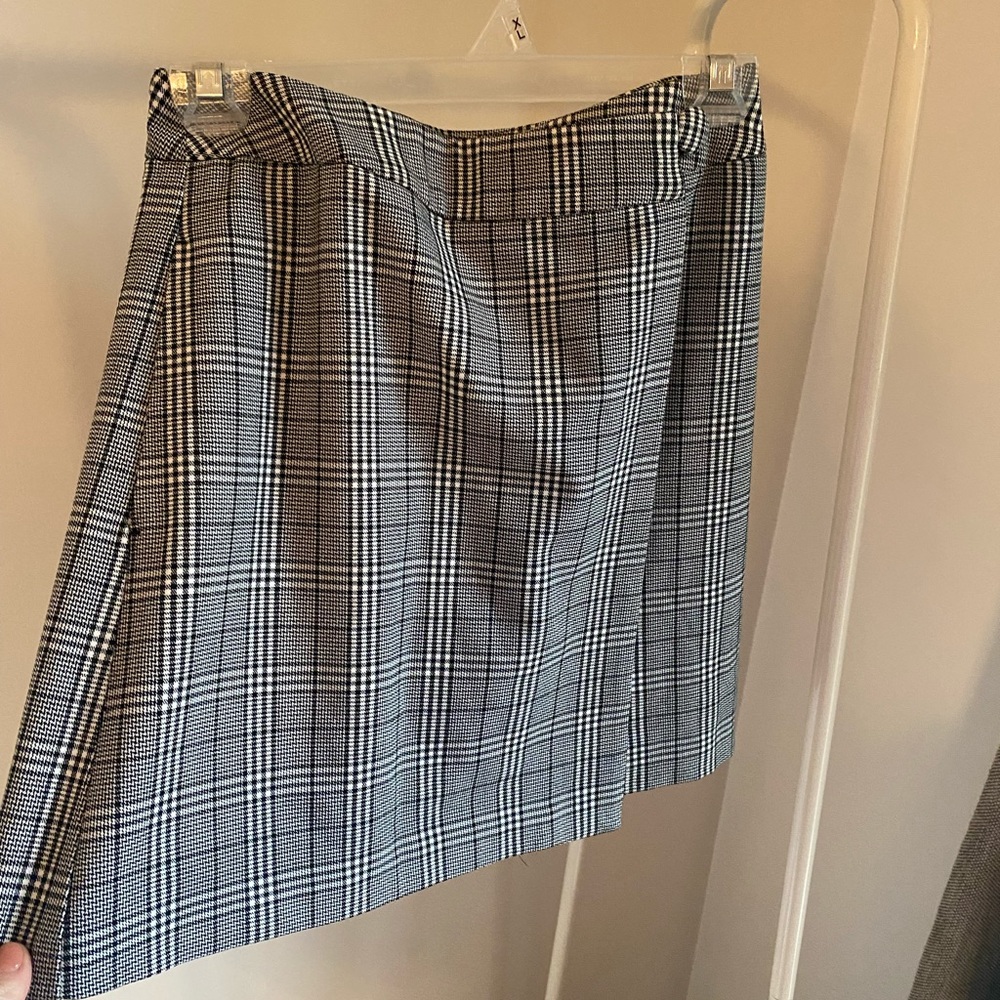 Black Plaid Skirt